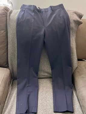 Bar III Slim Fit Navy Blue Dress Pants